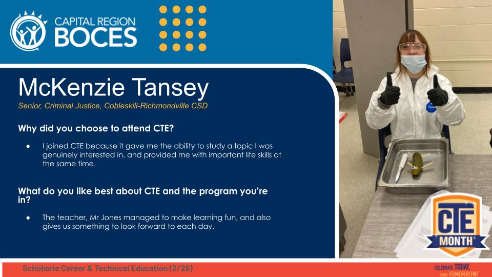 McKenzie Tansey CTE Highlight